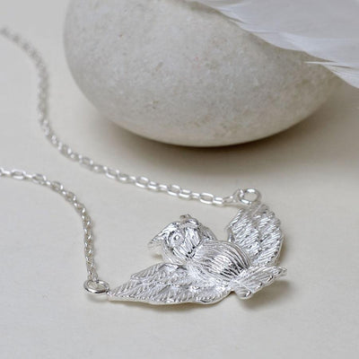 MB129N STERLINGSILVEROWLNECKLACE 003