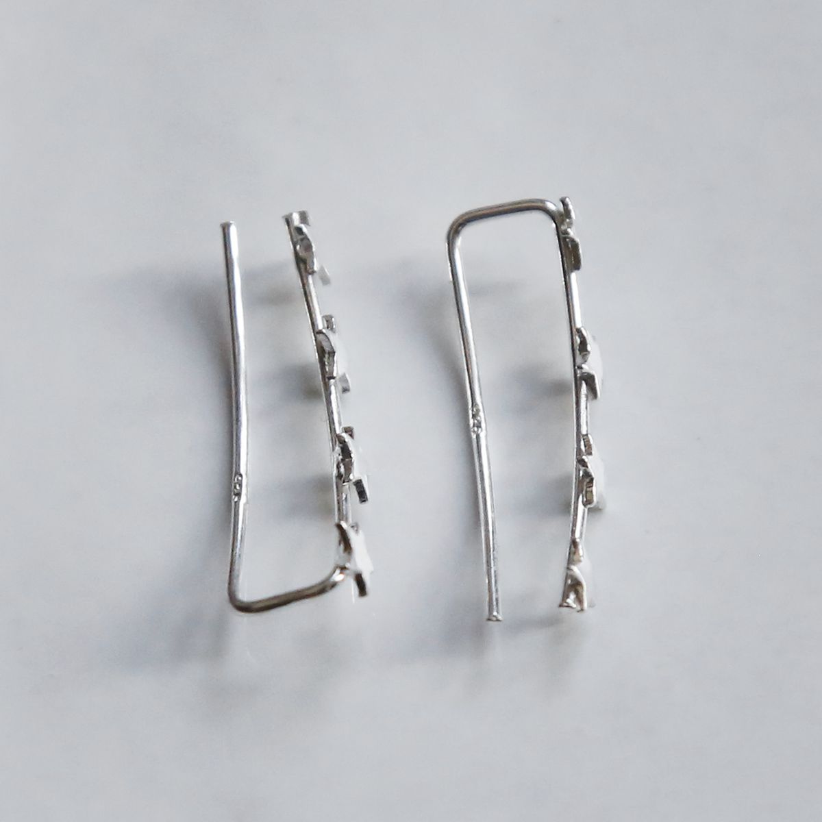 Sterling Silver Four Star Ear Climbers