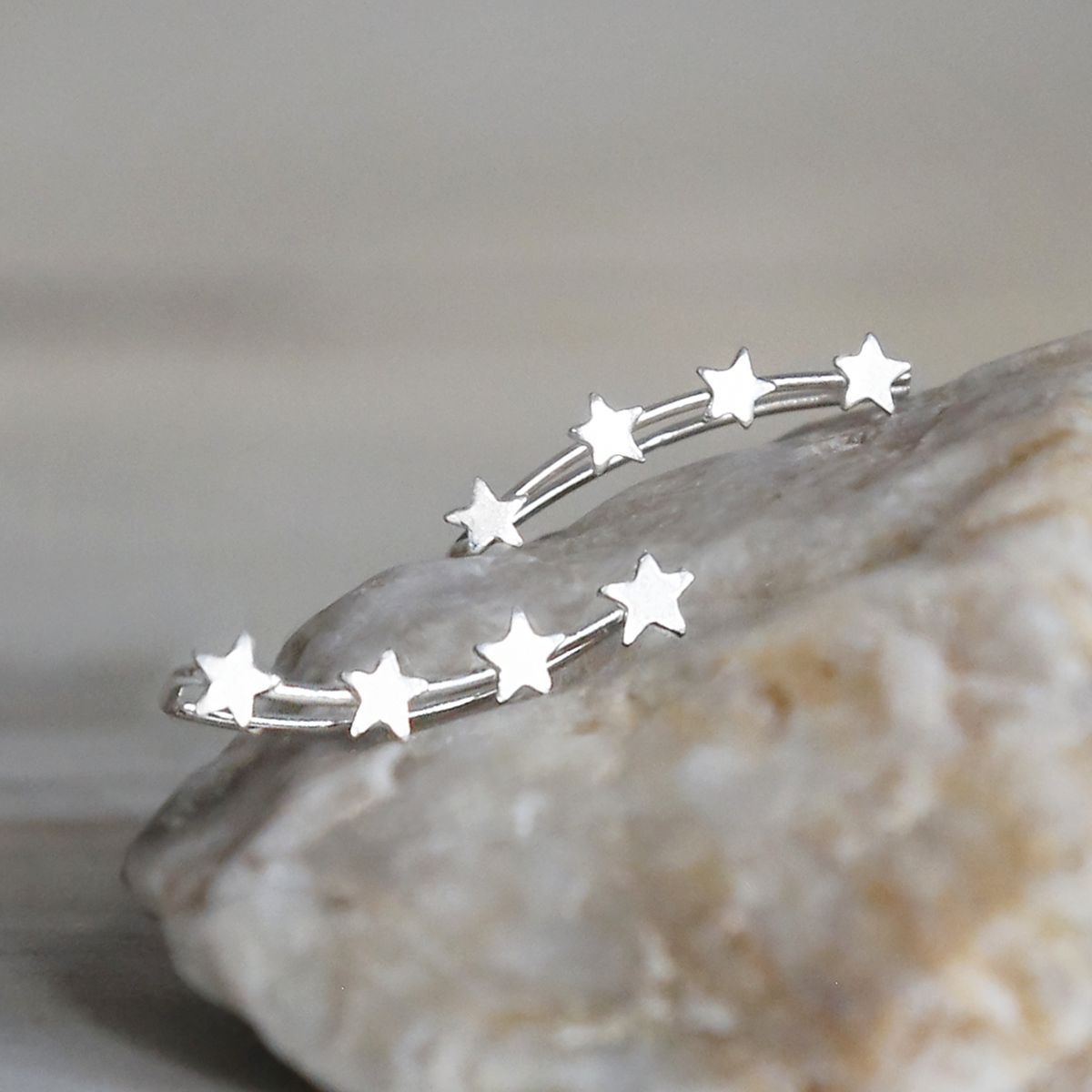 Sterling Silver Four Star Ear Climbers
