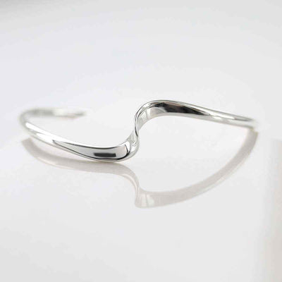MR1114 STERLING SILVER TWISTED CUFF BANGLE 1
