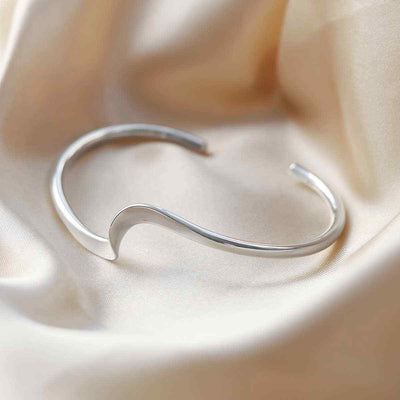 MR1114 STERLING SILVER TWISTED CUFF BANGLE 3
