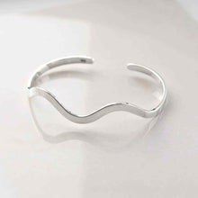 MR1116 STERLING SILVER OCEAN CUFF BANGLE 2