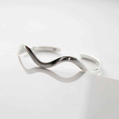 MR1116 STERLING SILVER OCEAN CUFF BANGLE 3