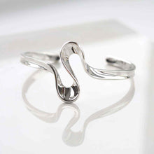 MP09 STERLING SILVER SILK CUFF BANGLE 3