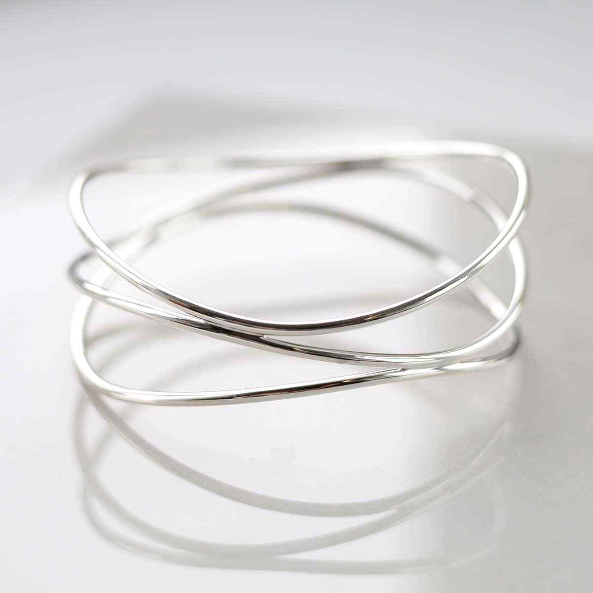 Sterling Silver Wire Bangle
