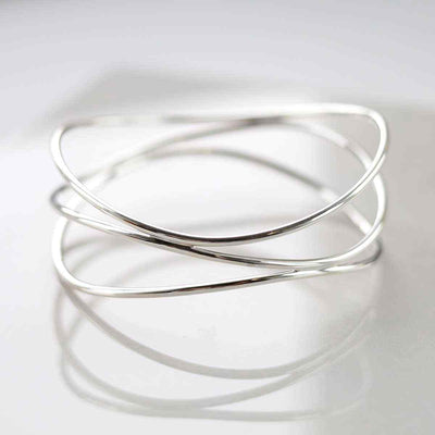 MP01 STERLING SILVER WIRE BANGLE 3