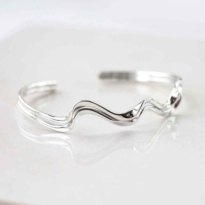 MR1115 STERLING SILVER SURF CUFF BANGLE 1