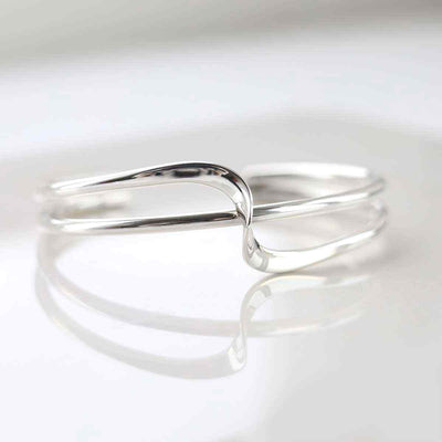 MP08 STERLING SILVER JOURNEY CUFF BANGLE 1