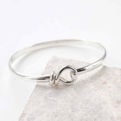 MP04 STERLING SILVER KNOT BANGLE 3