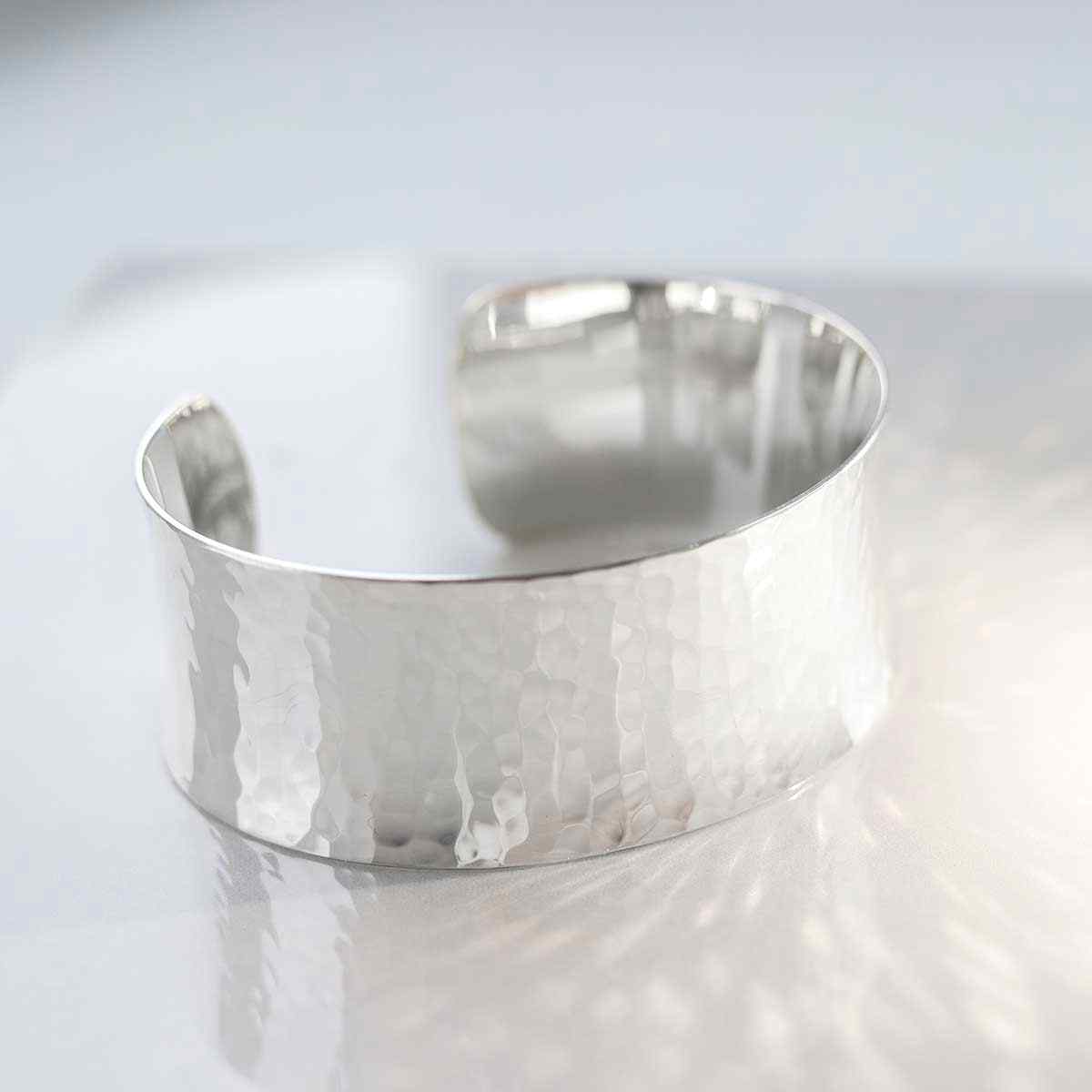 Sterling Silver Roman Cuff Bangle