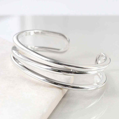 MP05 STERLING SILVER WRAP CUFF BANGLE 1
