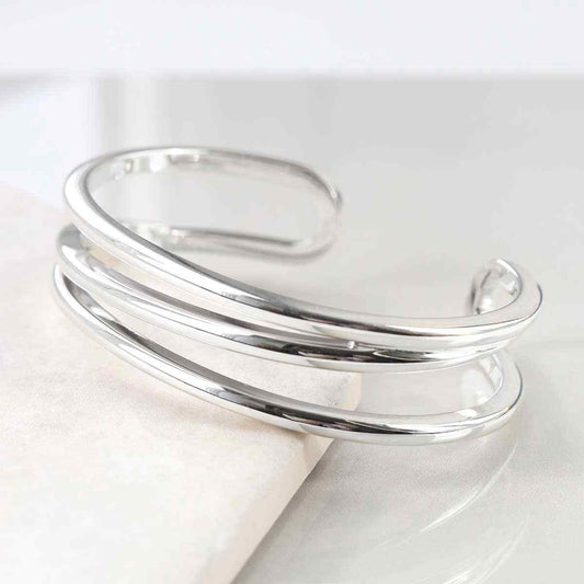 MP05 STERLING SILVER WRAP CUFF BANGLE 1
