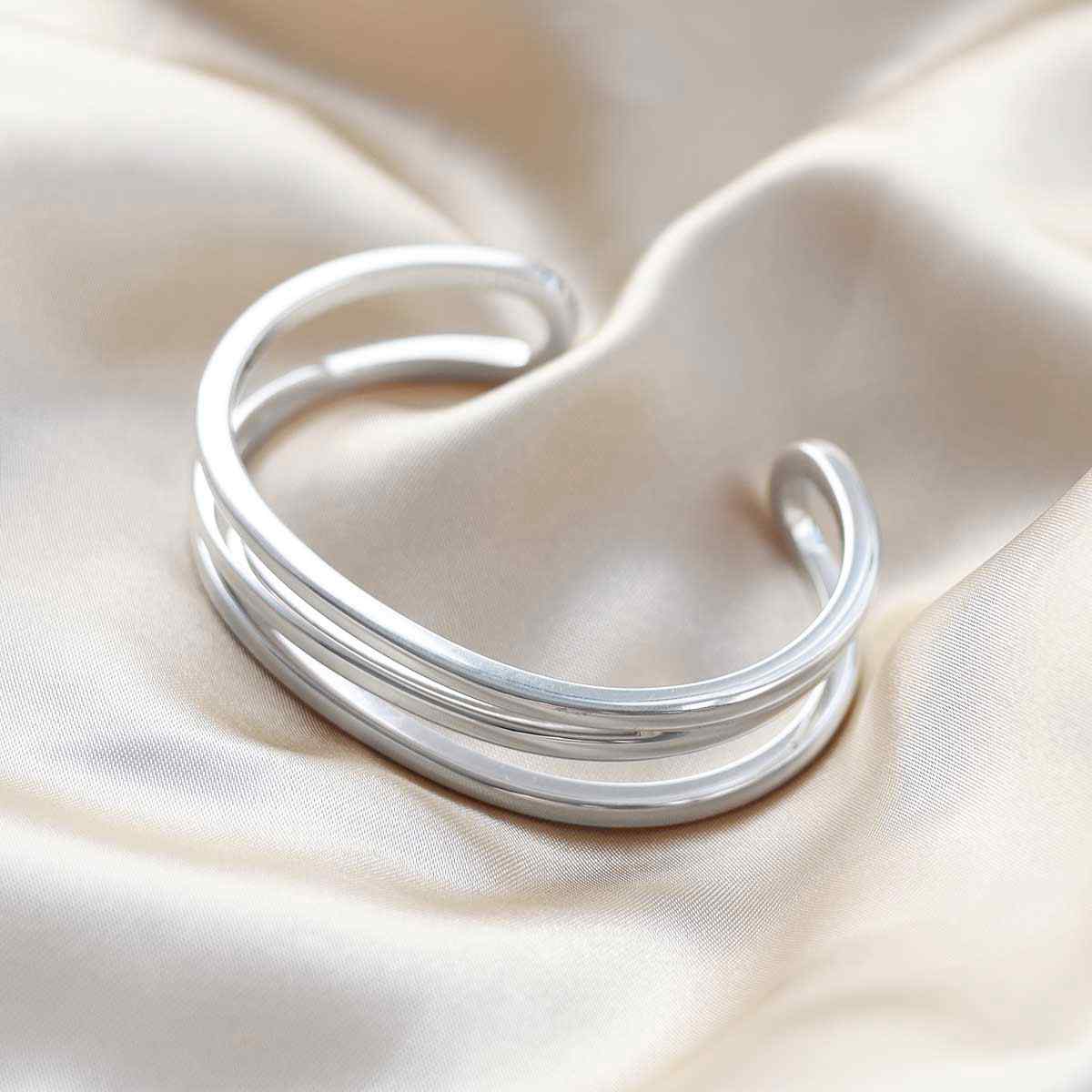 Sterling Silver Wrap Cuff Bangle