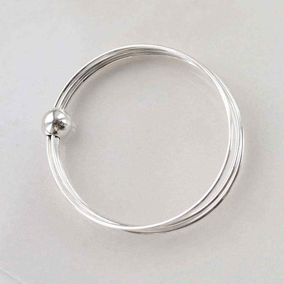 MP02 STERLING SILVER STATEMENT BANGLE 1