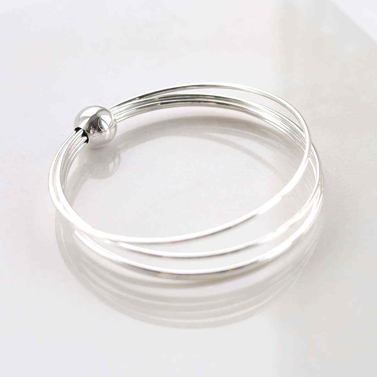 Sterling Silver Statement Bangle