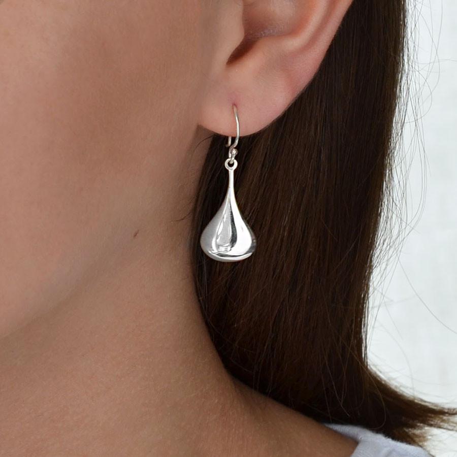 Sterling Silver Pear Drop Set
