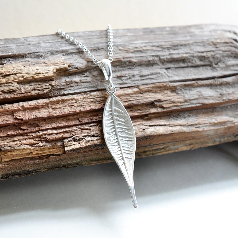 Sterling Silver Lanceolate Leaf Set