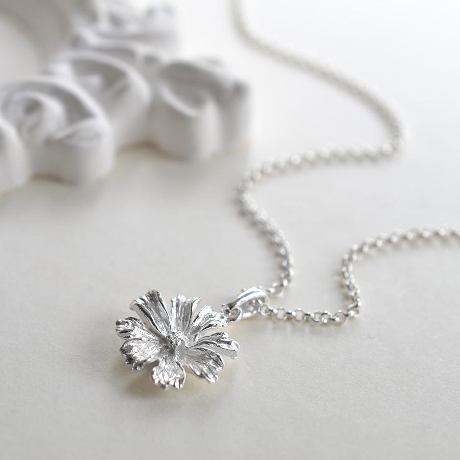 Sterling Silver Cosmos Flower Set