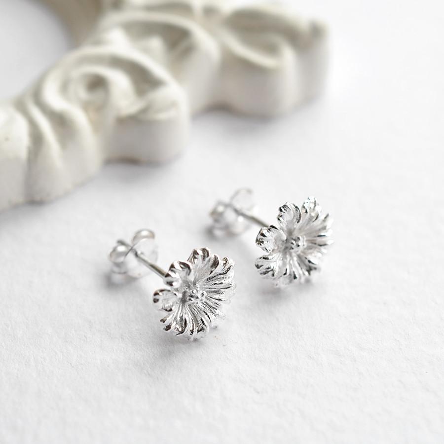 Sterling Silver Cosmos Flower Set