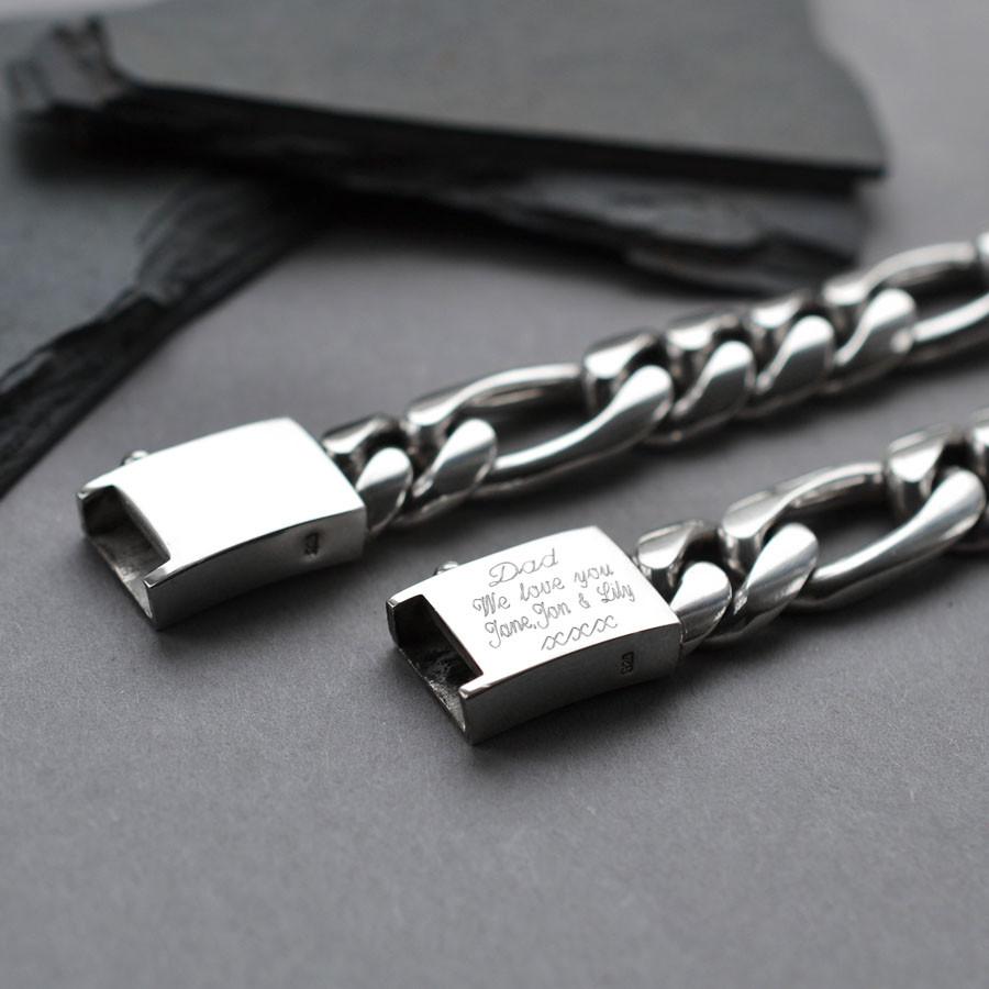 Sterling Silver Heavy Figaro Bracelet