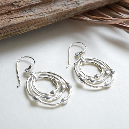 MB114E STERLINGSILVERLIQUIDLOOPSEARRINGS 002