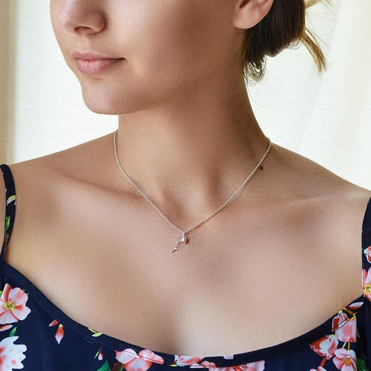 MC204P STERLINGSILVERDELICATEROSENECKLACE 004