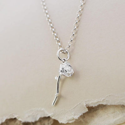 MC204P STERLINGSILVERDELICATEROSENECKLACE 003