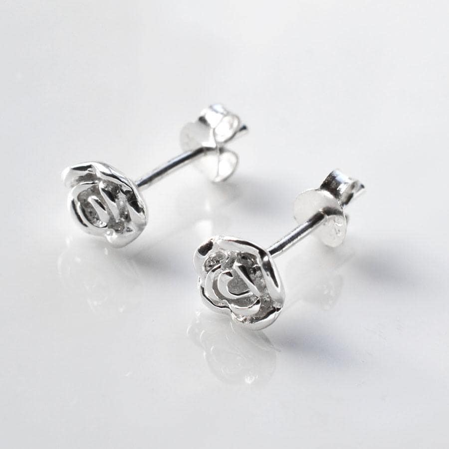 Sterling Silver Delicate Rose Necklace