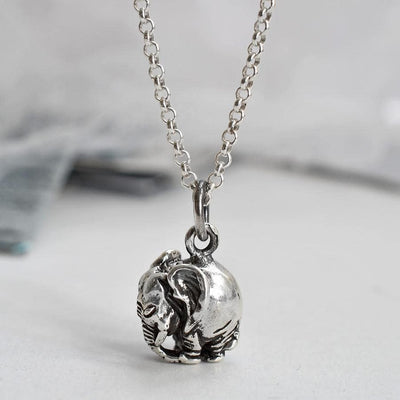 MC206P STERLINGSILVERELEPHANTNECKLACE 004