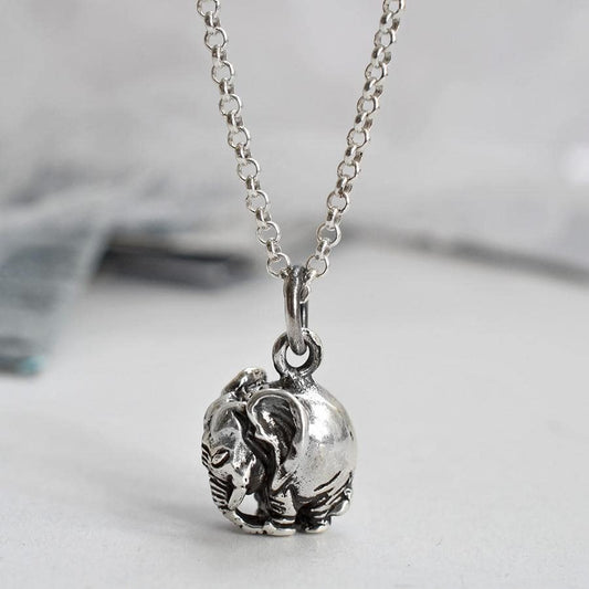MC206P STERLINGSILVERELEPHANTNECKLACE 004