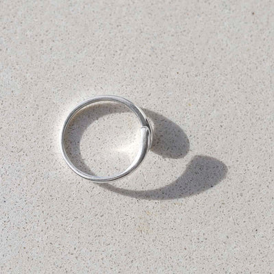 ML808S STERLING SILVER SMALL ADJUSTABLE FLOW RING 1