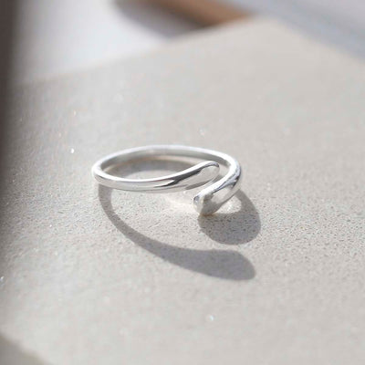ML808S STERLING SILVER SMALL ADJUSTABLE FLOW RING 2