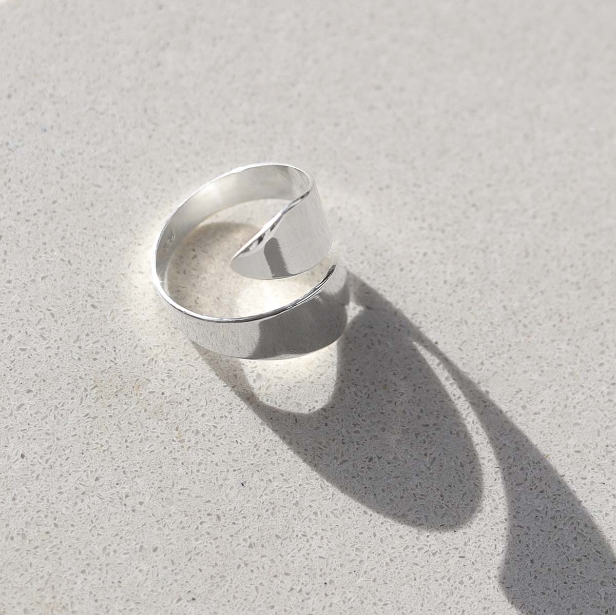 Sterling Silver Adjustable Flat Ring