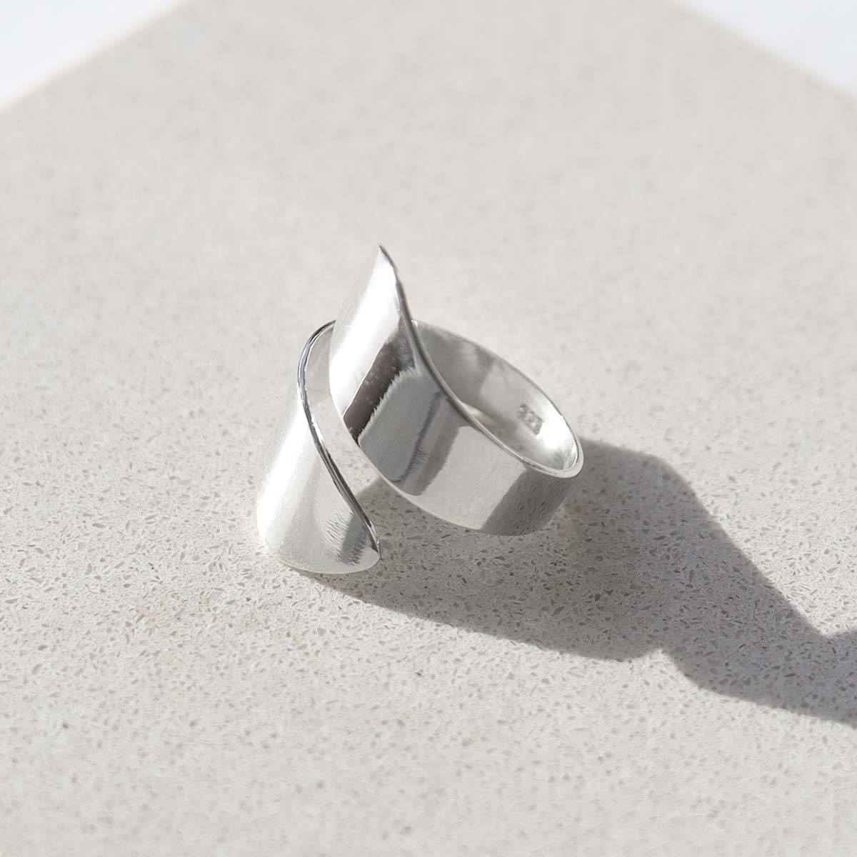 Sterling Silver Adjustable Flat Ring