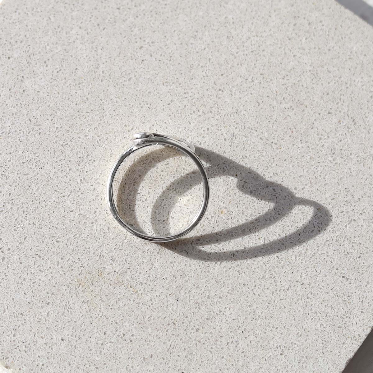 Sterling Silver Adjustable Safety Pin Ring