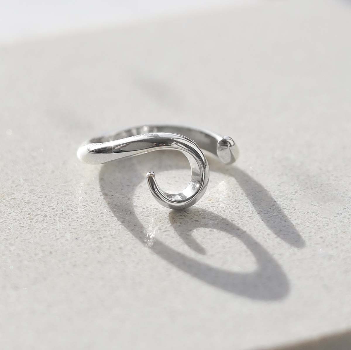 Sterling Silver Adjustable Spiral Ring