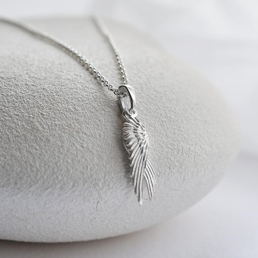 Sterling Silver Angel Wings Necklace