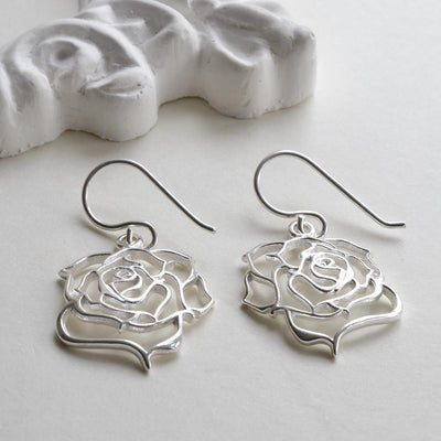 open rose earrings 2