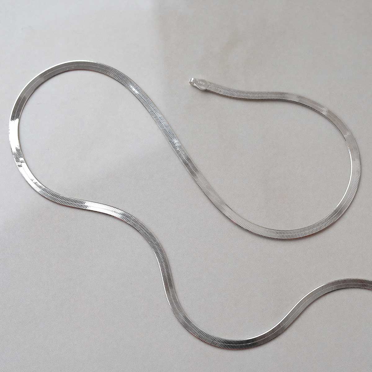 Sterling Silver Herringbone Necklace