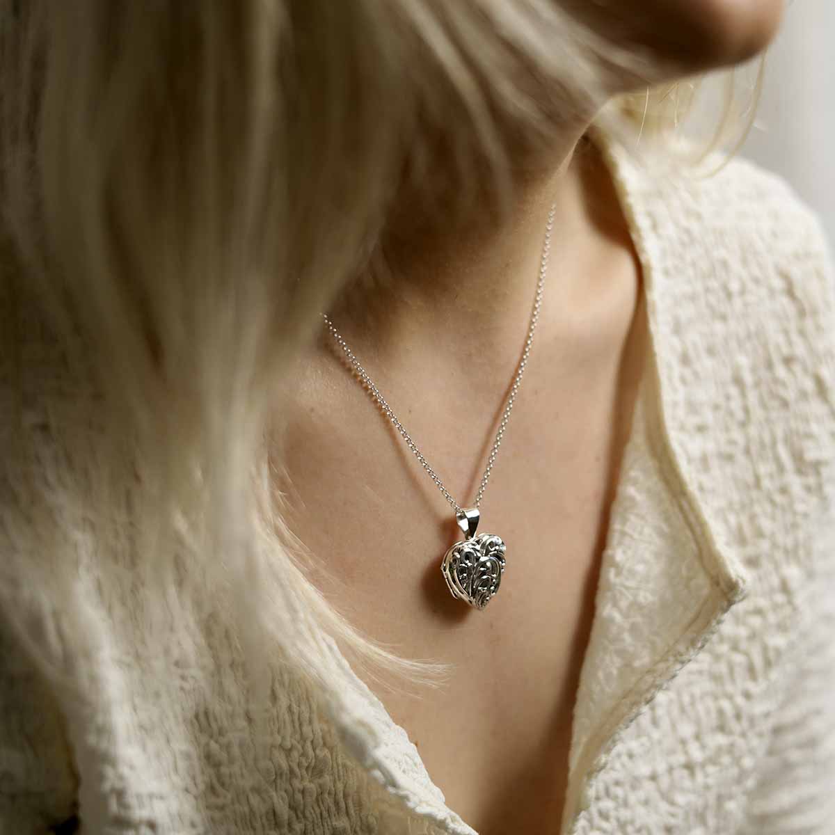 Sterling Silver Fleur De Lis Locket