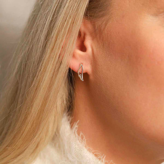 ML798 Sterling Silver Hermes Stud Earrings Model