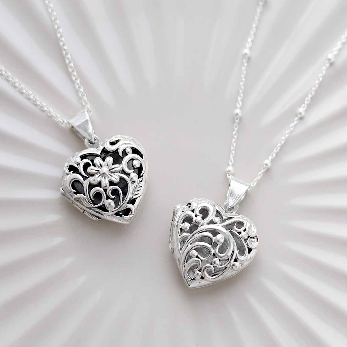 Sterling Silver Daisy Locket