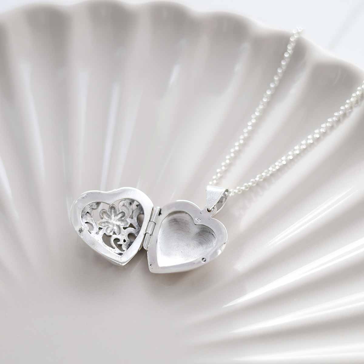 Sterling Silver Daisy Locket