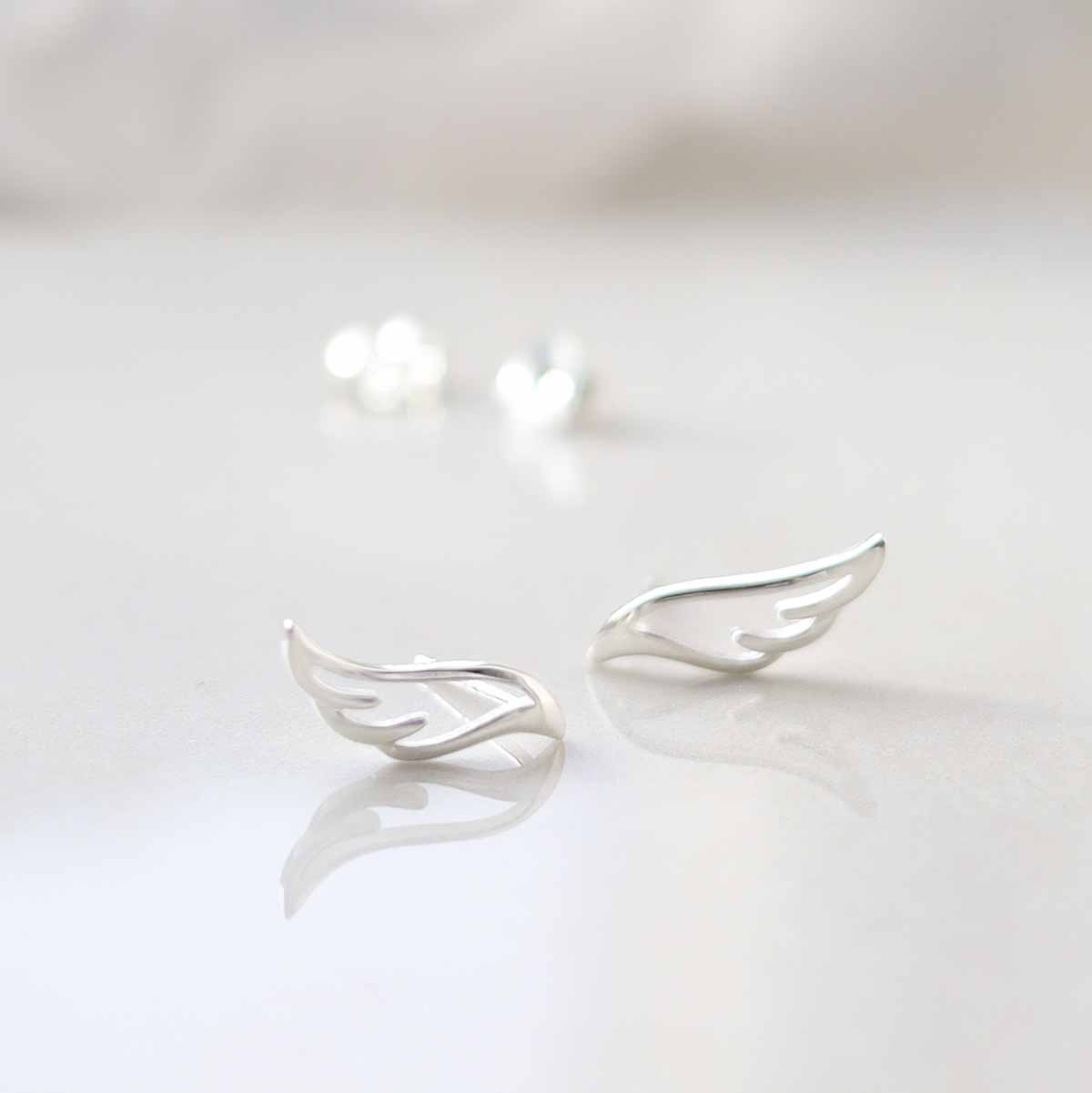 Sterling Silver Hermes Stud Earrings