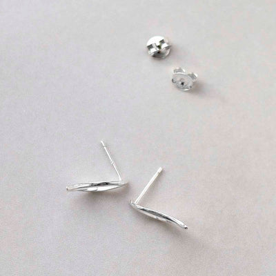ML798 Sterling Silver Hermes Stud Earrings 3