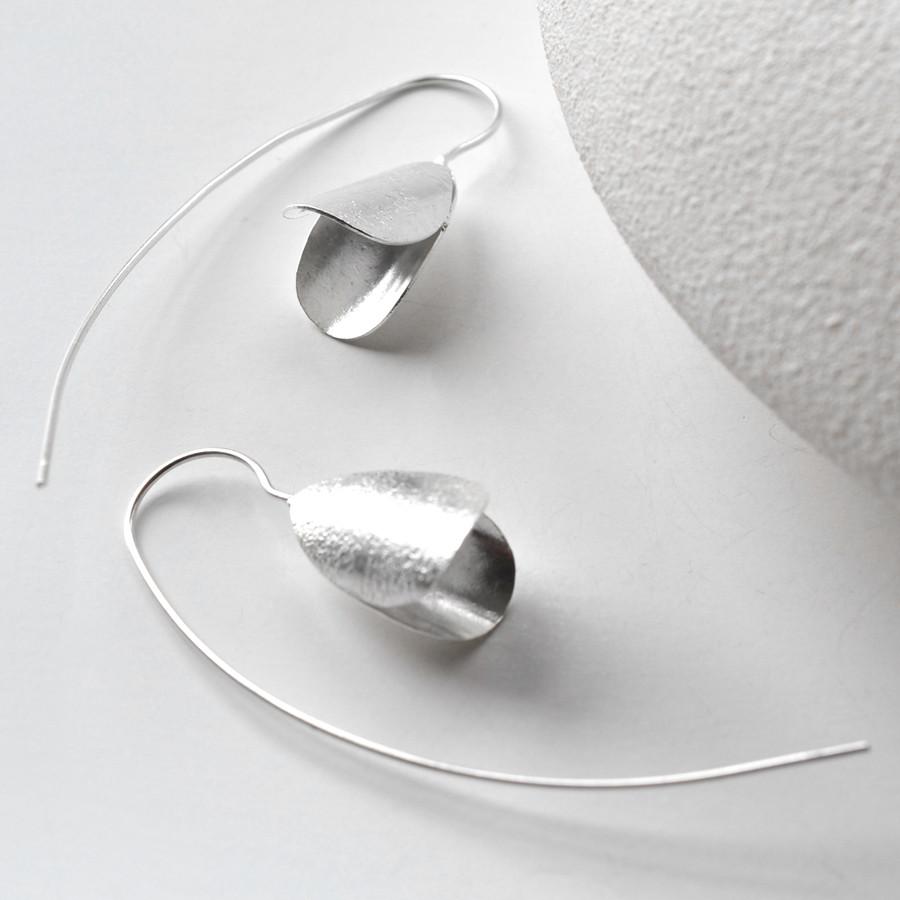 Sterling Silver Snowdrop Earrings