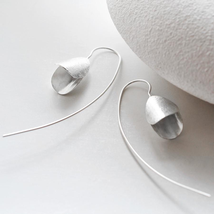 Sterling Silver Snowdrop Earrings