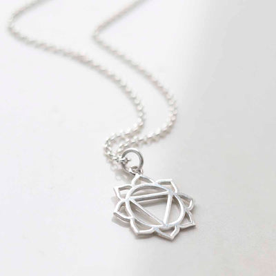 ML817 Sterling Silver Large Solar Plexus Chakra Pendant Necklace copy