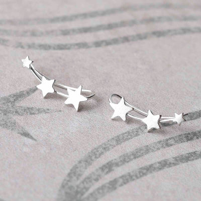 ML784 Sterling Silver Constellation Ear Climbers
