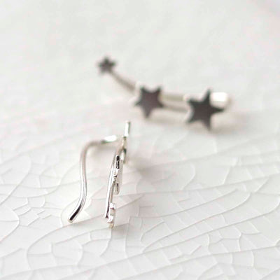 ML784 Sterling Silver Constellation Ear Climbers 3
